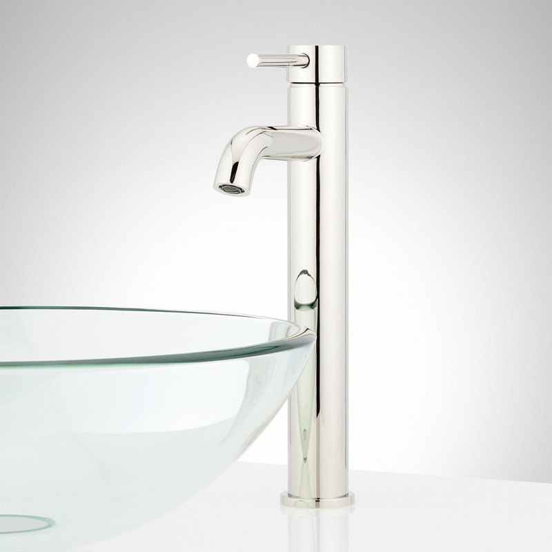 Lexia 1.2 GPM Vessel Single Hole Bathroom Faucet, Polished Nickel