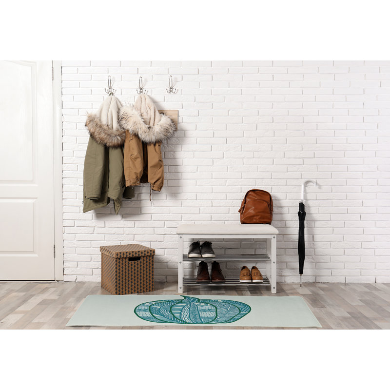 Tapis à motif citrouille en chenille CRHGN714BL37, Rectangle 3 pi x 5 pi