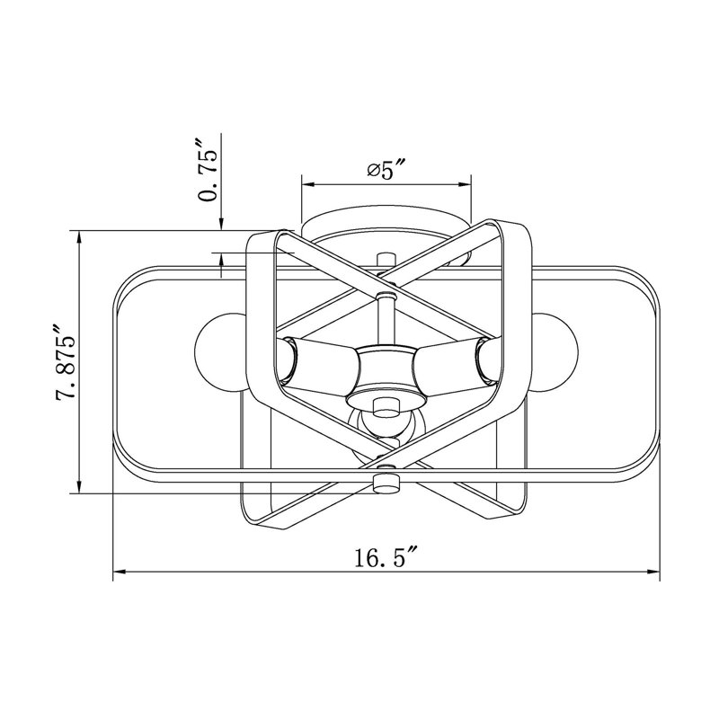 Alkeria Semi Flush Mount