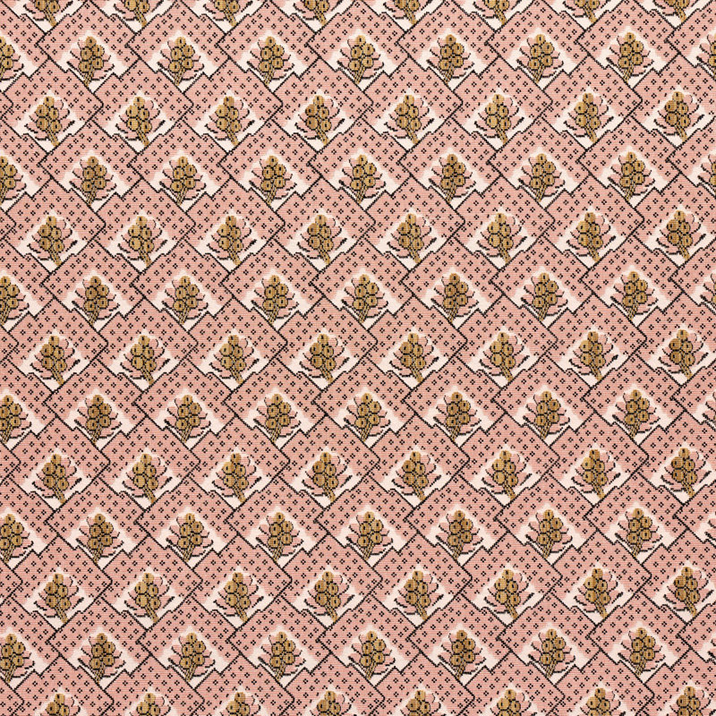 Tissu épinglé en soie Blair, Wythe Rose