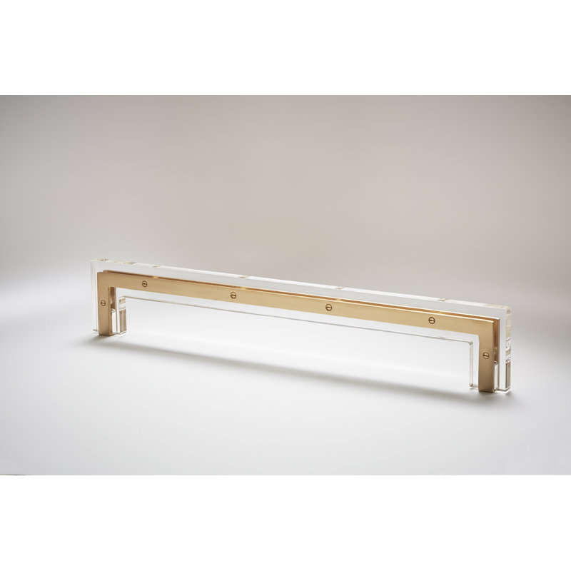 Transparency Bar / Handle Pull, Satin Brass
