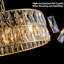 Lustre moderne en fer Radiant Crystal Elegance