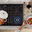 ZLINE 30 in. Marino Gas Range w/ Convection Oven in Black Stainless & 4 Gas Brass Burners-102820737-102820740