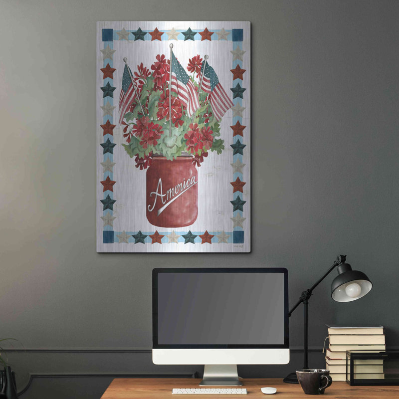 "Fleurs patriotiques" par Cindy Jacobs, H 36 po x l 24 po