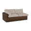 Montecito 75.25" Wide Outdoor Wicker Left Hand Facing Loveseat with Cushions-1977792780-1977778215-1977792773