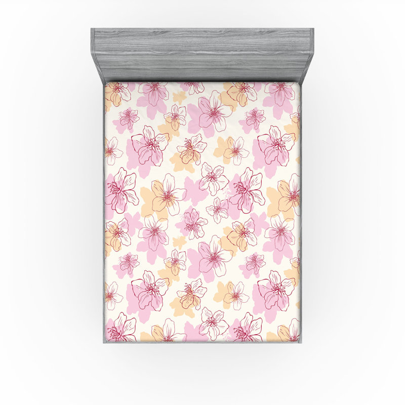 Drap-housse rose pâle Ambesonne, Drap-housse grand