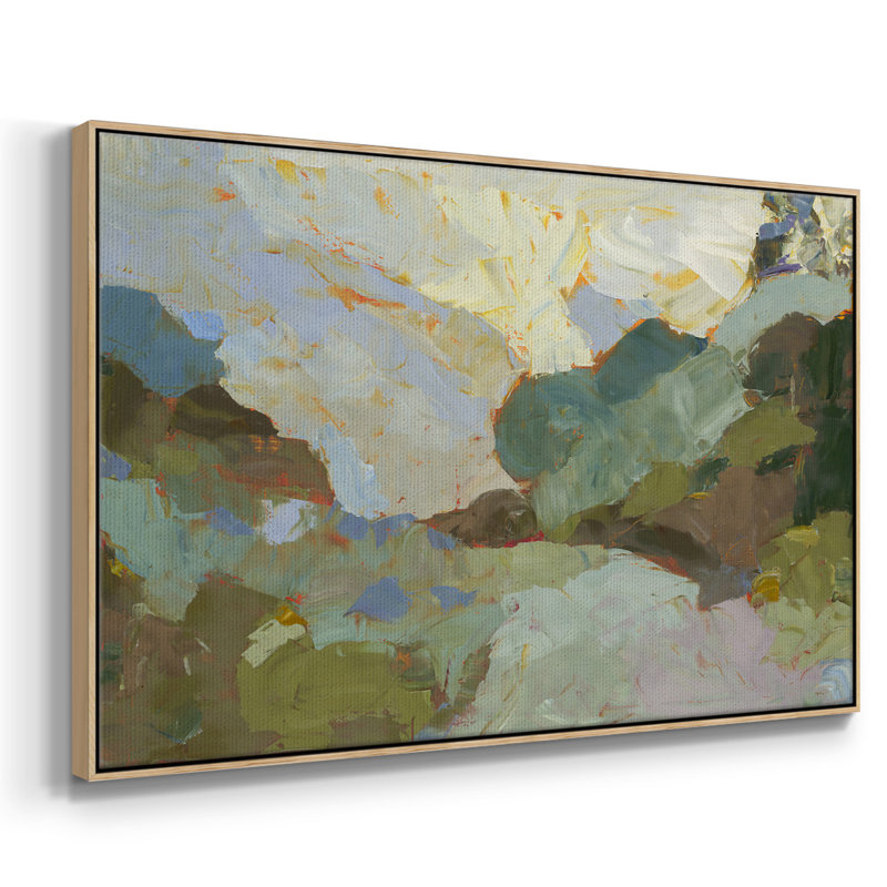 Sojour, reproduction d'art sur toile, Toile naturelle avec cadre flottant, H 17 po x l 25 po x P 2 po
