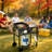 100,000 BTU Propane Deep Fryer and Griddle Combo Cooking Station, Heavy-Duty Double Burner Outdoor Stove with Wheels for Outdoor Cooking