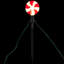 Set Of 4 Lighted Peppermint Twist Candy Christmas Pathway Markers 14.5"