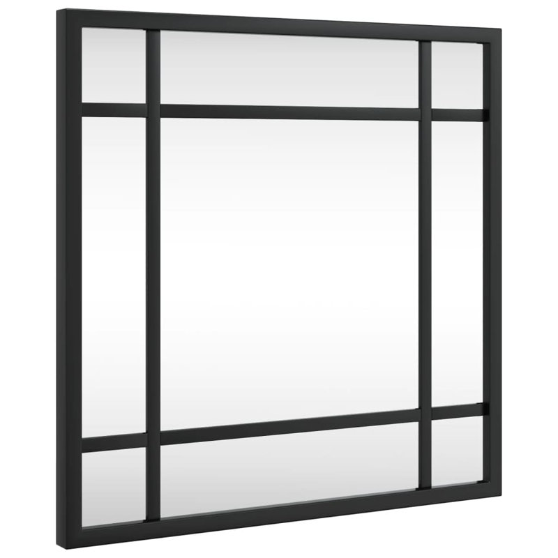 Lendell Iron Square Wall Mirror, 11.8" x 11.8"
