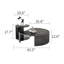 Table basse moderne en acier inoxydable et verre-432877486