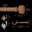  Serenity 1-1/8 Inch Single Window Curtain Rod With Finials Set, Adjustable Length.-548068410
