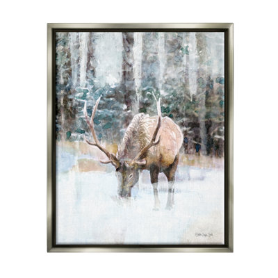 Stupell Industries Elk Abstract Woodland Nature Canvas Wall Art Design by Stellar Design Studio -  aw-644_ffb_16x20