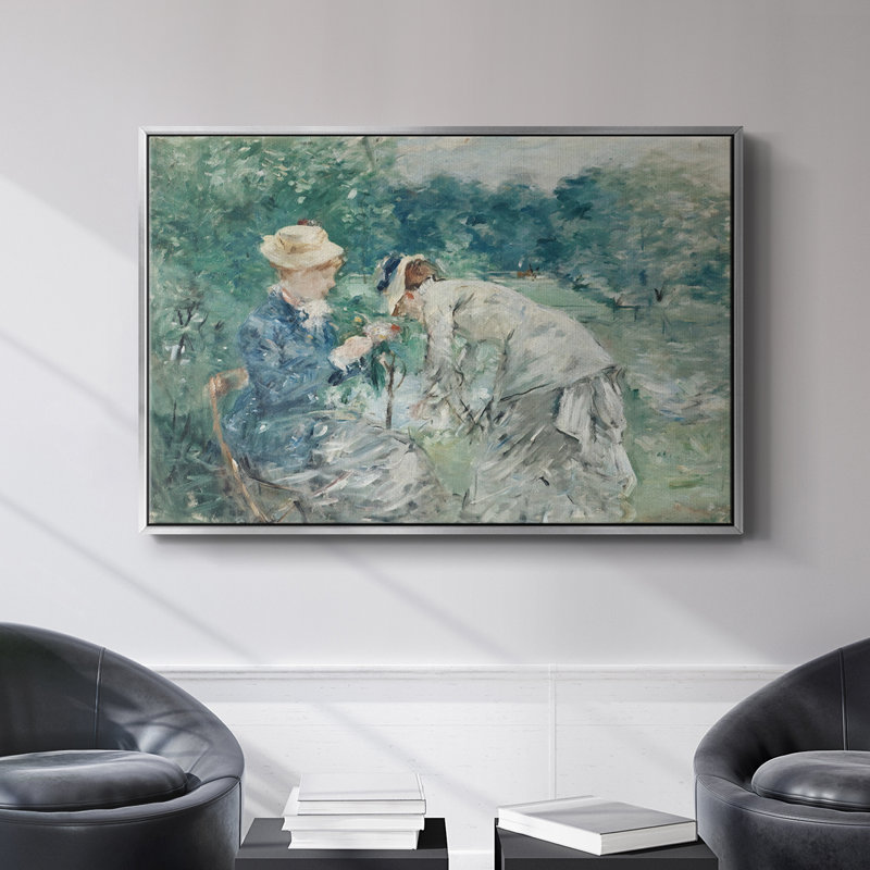Botanique rétro - LV, H 27 po x l 41 po, Toile naturelle avec cadre flottant
