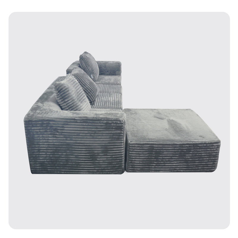 Convertible Modular Sectional Sofa Set Compression Sofa