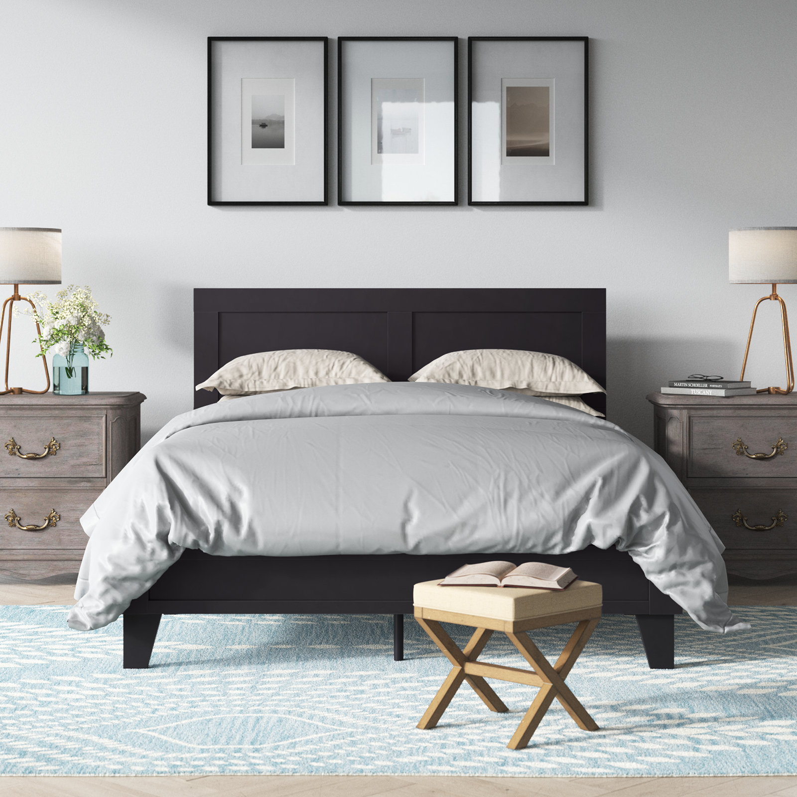 Lark Manor Angelque Wood Panel Platform Bed Frame & Reviews | Wayfair