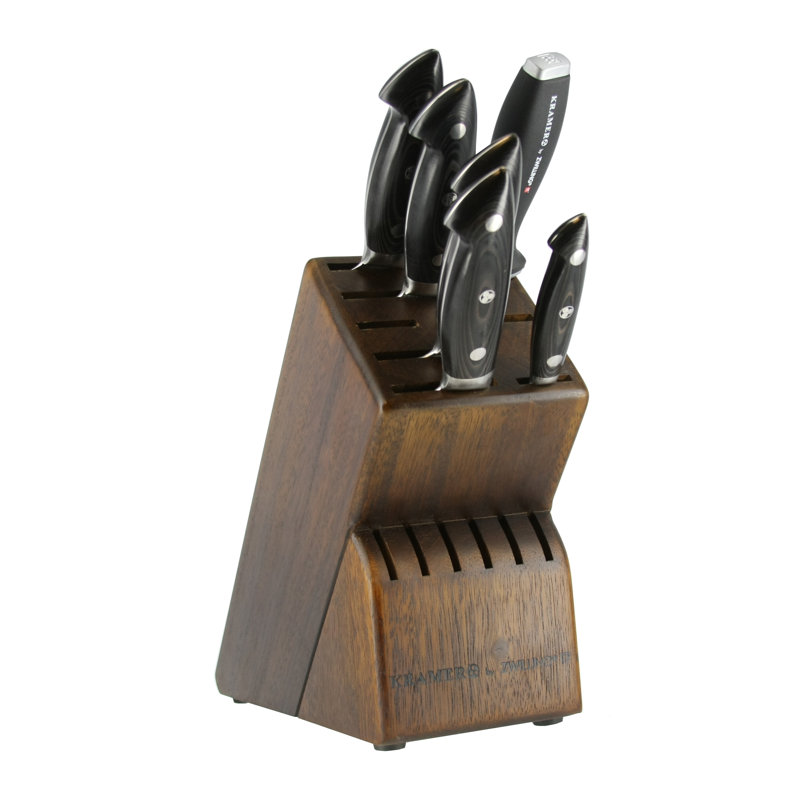 KRAMER by ZWILLING EUROLINE Damascus Collection 7-Piece Knife Block Set