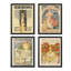 «Bathroom Decor Multicolor Office Leyendecker» Publicité Couvertures de journaux classique historique, impression sur papier, 4 pièces-93012272-93012273