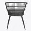 CHAISE, 2PCS avec 2 coussins, gris