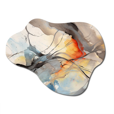 Cohleen - Abstract Shapes Cloud Shape Assymterical Metal Wall Art