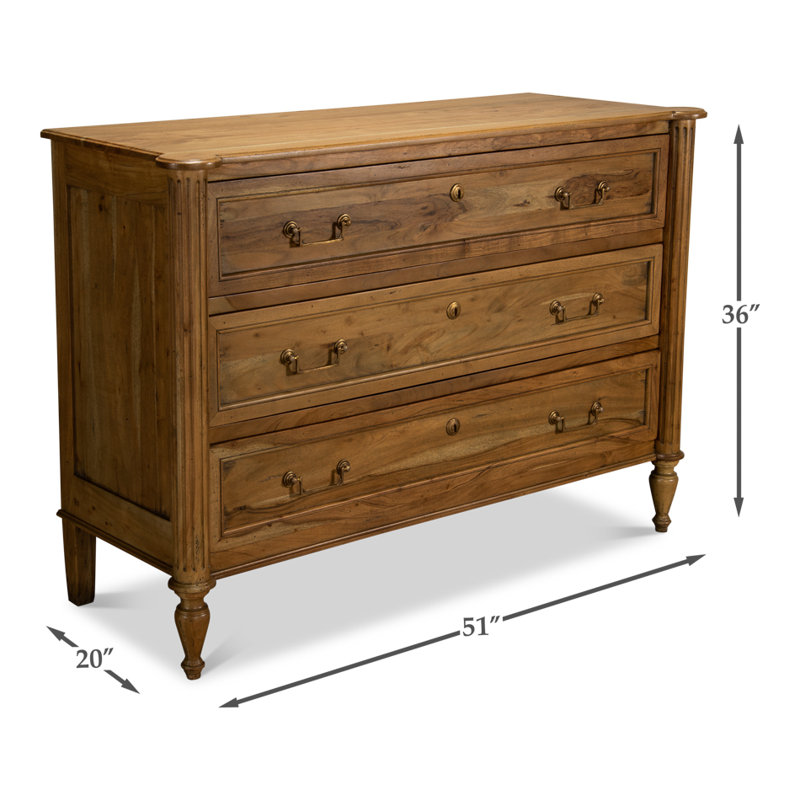 Chamberlain Solid Wood Storage Cabinet, Driftwood
