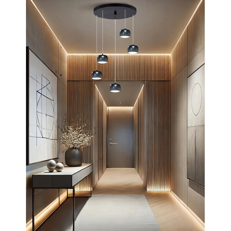 Luminaire suspendu grappe 5 lumières Kerlin