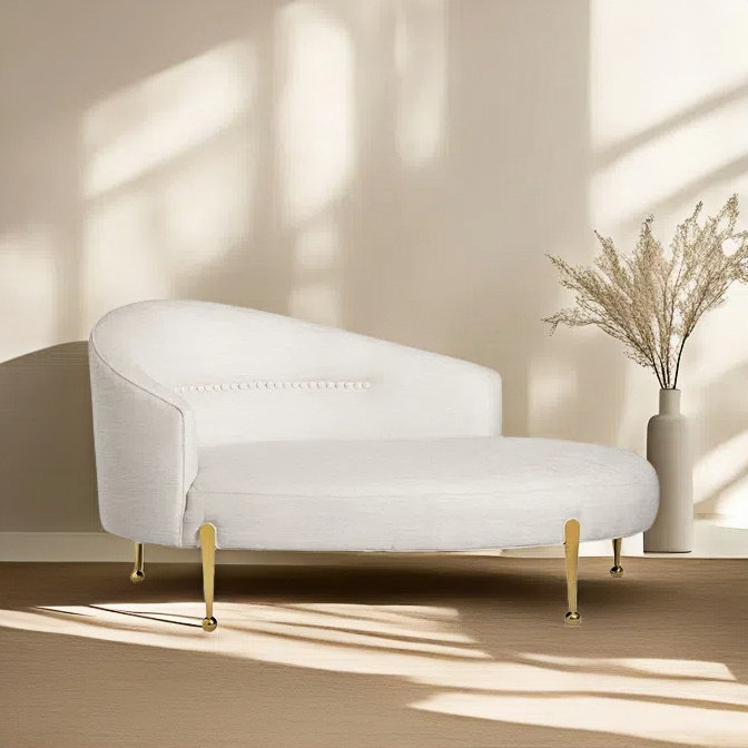 Chaise longue simple post-moderne, Orienté à gauche (vu de face)