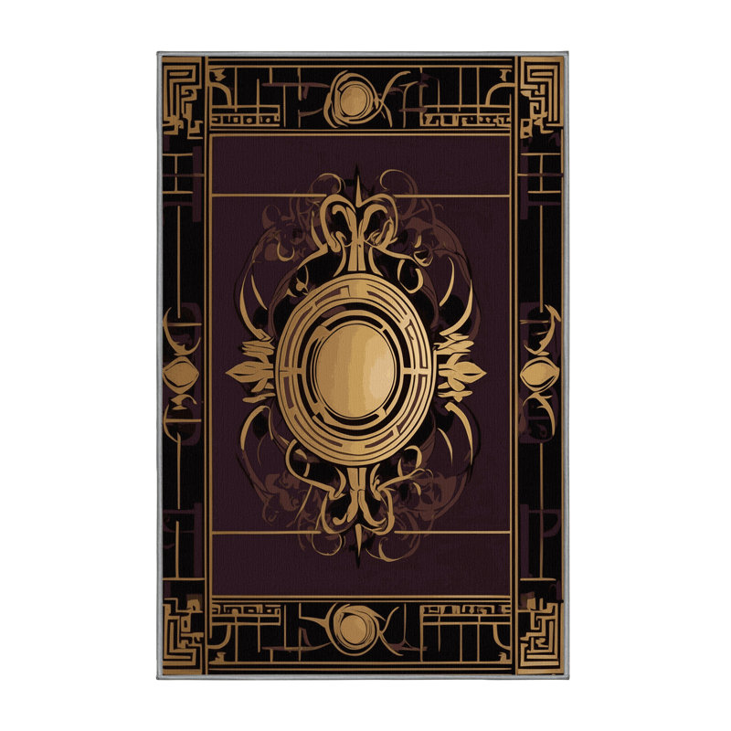 Tapis antique en mosaïque, Rectangulaire 2 pi x 3 pi