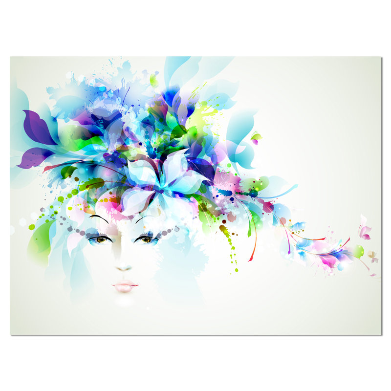 Fleurs - Impression sur toile tendue, H 20 po x l 20 po x P 1 po, Métal