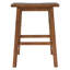 Tabourets de bar rustiques à hauteur de comptoir TopMAX Farmhouse - 2 tabourets de cuisine en bois massif, finition noyer, conception compacte