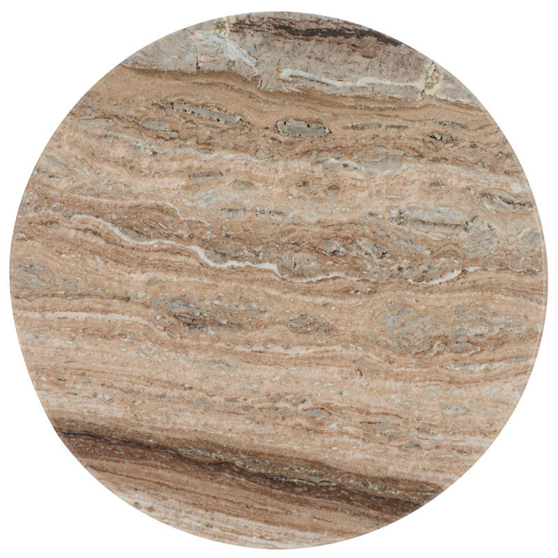 Roxiella Round Coffee Table, Brown, Natural
