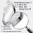 White And Grey Captivating Marble II - Marble Asymmetrical Decorative Mirror, Modern Unique Shape Large Wall Mirror, Printed Metal Art
