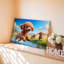 Reproduction d'art numérique sur toile Playful Fluffy Poodle-129658988