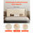 Headboard, King Size Headboard with Adjustable Height, Comfortable Diamond Tufted for King Size Bed, W84.1 x H (54.33-60.24) x D 8.27 in, Ideal for Bedroom, Hotel, Homestay, Dormitory, Cream