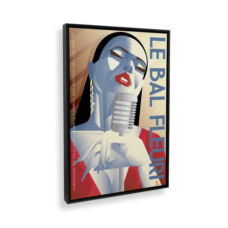 Le Bal Fleuri, Impression encadrée sans passe-partout, H 18,75 po x l 12,75 po, Noir satiné