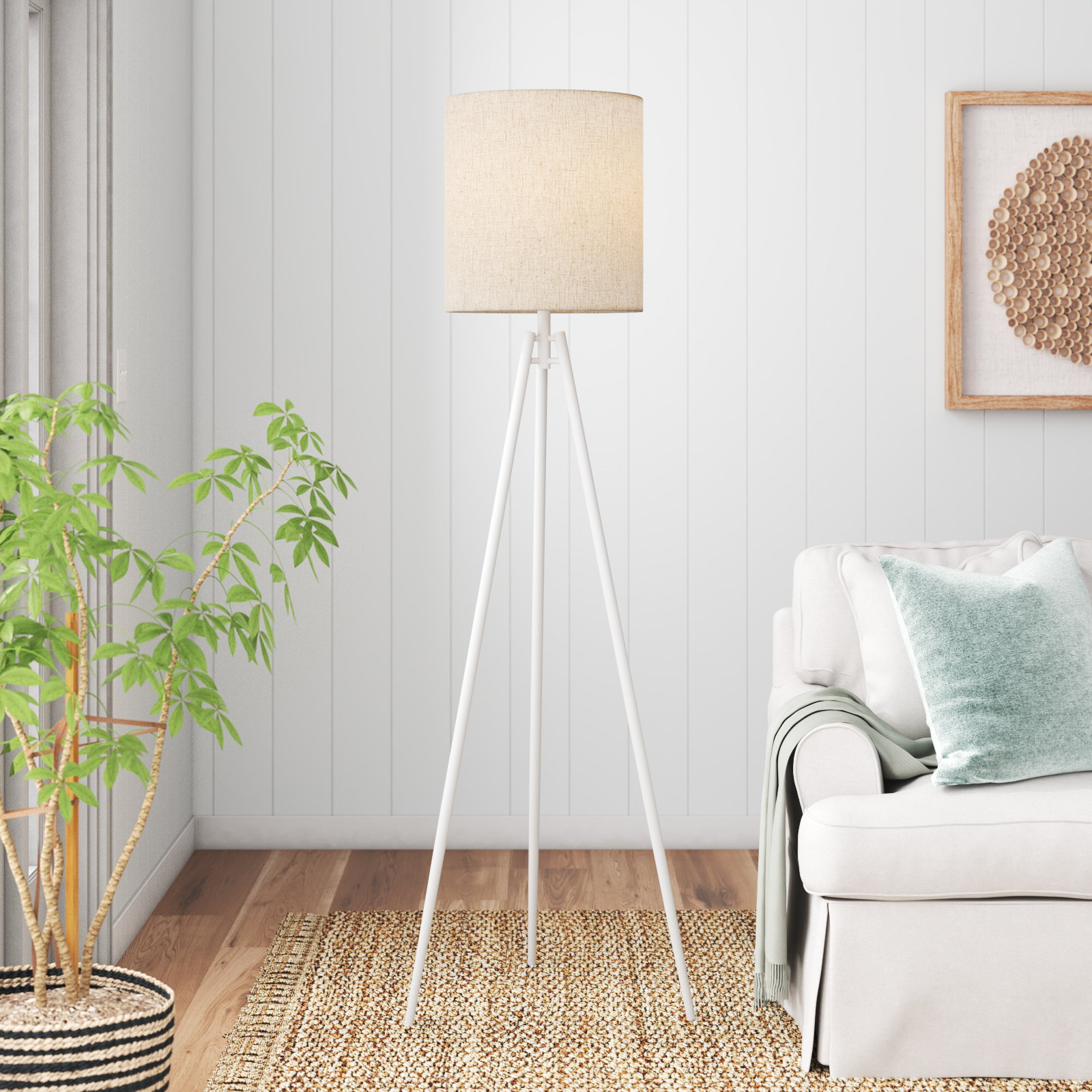 Kerala 69'' Dimmable Floor Lamp, White