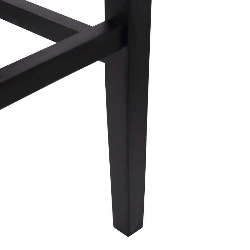 Tabouret de bar et de comptoir Jameson (ensemble de 2), Tabouret de bar (siège d'une hauteur de 29 po), Noir / bleu marine, 2