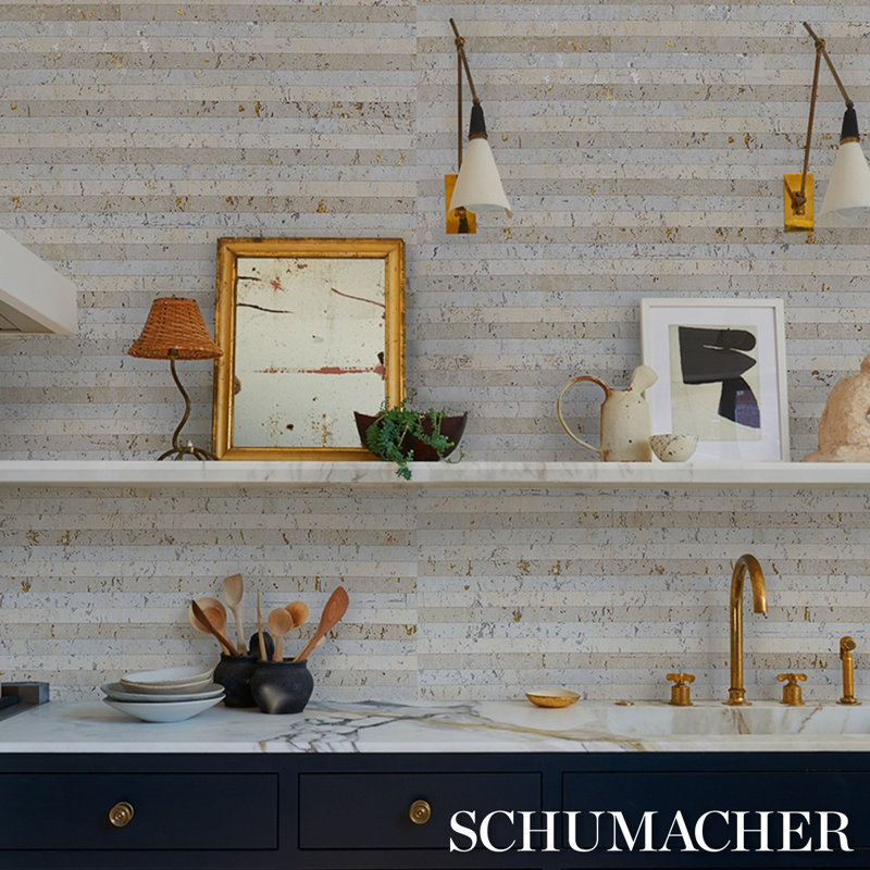 Cork Stripe Wallpaper