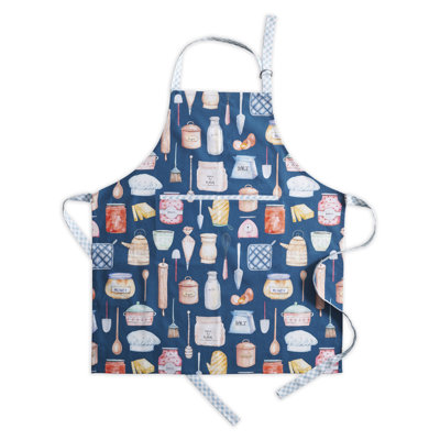 Maison d'Hermine Let's Bake 100% Cotton Everyday Apron - 27.5" x 31.5"
