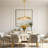 1-Light Modern Geometric Gold Pendant Light with Aluminum and 3D-Printed Shades (Set of 2)
