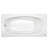 Amiga® 72" x 36" Alcove Soaking Bathtub-12451733-12451731