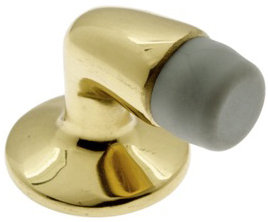 Gooseneck Solid Brass Floor Mount Stop