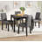 5-Piece Wooden Dining Table Set With 4 Chairs For Dining Room