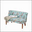 Canapé-fauteuil Salon Canapé-lit simple Canapé de style européen Fauteuil de chambre à coucher Canapé-lit