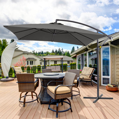 Vincenza 98.4" Cantilever Umbrella with Crank