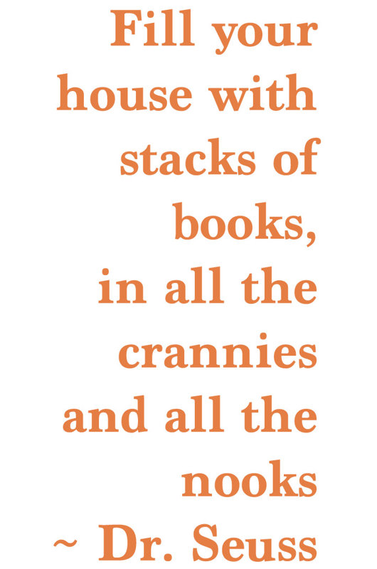 Citation à livres dr. seuss, H 36 po x l 17 po x P 0,01 po, Kaki