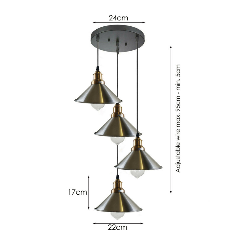 Morrisville 4 - Light Cluster Pendant