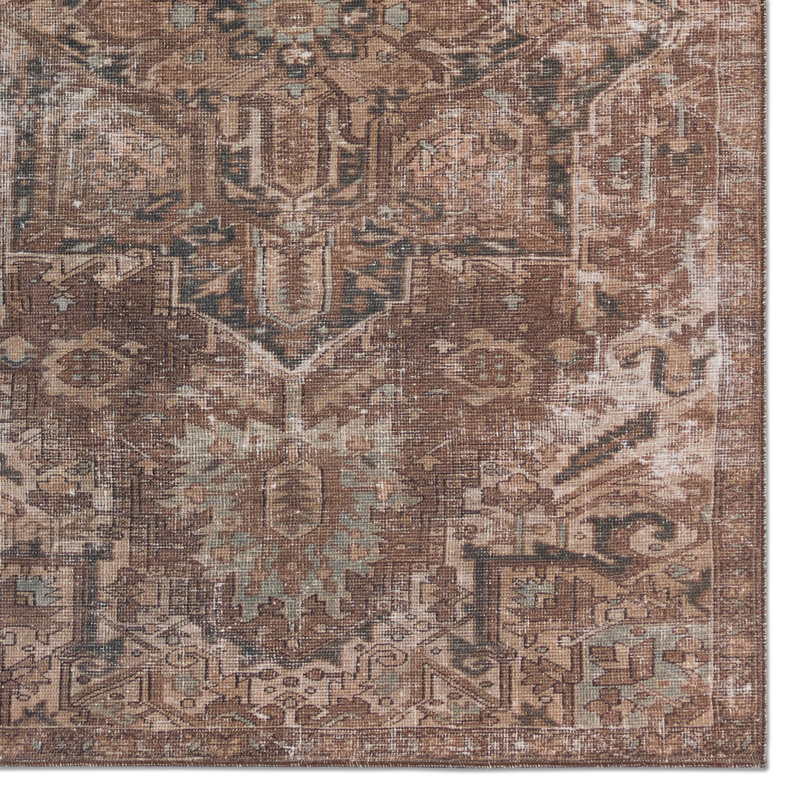 Blue Medallion Easy Care Synthetic 2'x4' Runner Rug