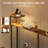  71 Inch Narrow Console Table with Outlet, Behind Couch Table with Double Storage Shelves, Narrow Long Sofa Table with LED Light for Living Room, Entryway Desk for Hallway, Rustic Brown
