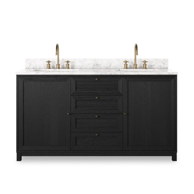 Millie Double Vanity-Satin Drifted Black Veneer